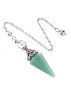 Pendolo in Avventurina Verde con metallo