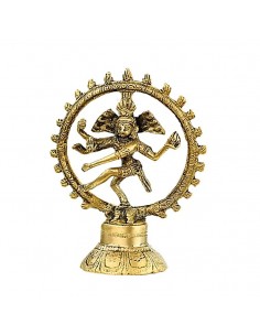 Shiva Nataraj in ottone - 13 cm