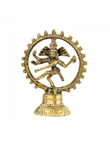 Shiva Nataraj in ottone - 13 cm
