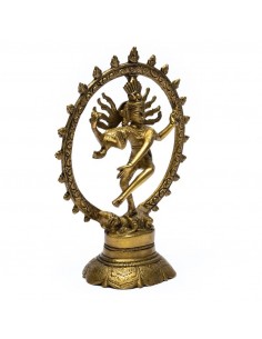 Shiva Nataraj in ottone - 20 cm 2