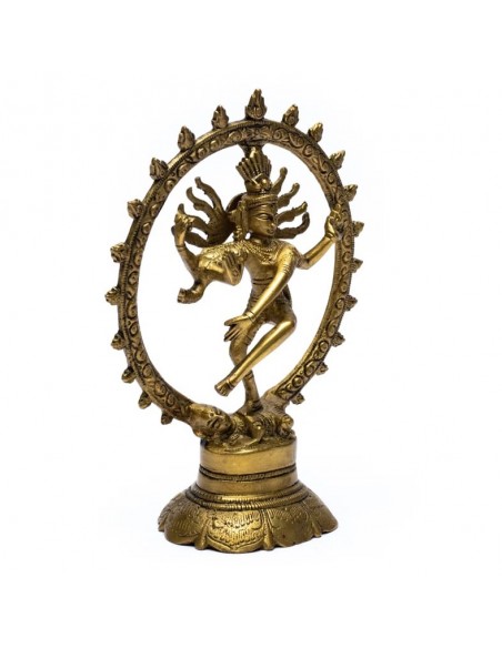 Shiva Nataraj in ottone - 20 cm