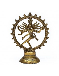 Shiva Nataraj in ottone - 20 cm