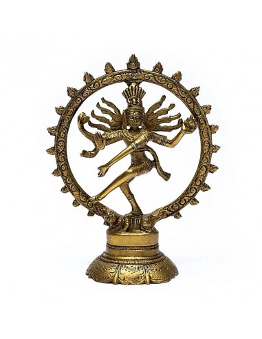 Shiva Nataraj brass monochrome - 20 cm