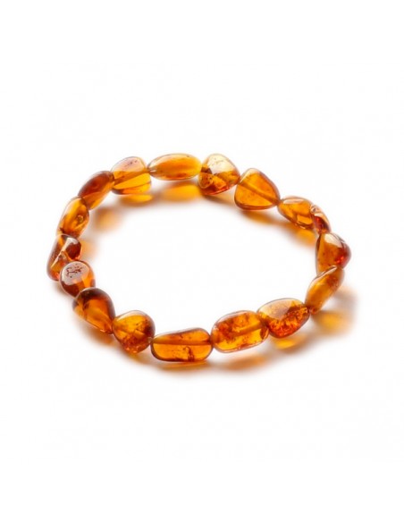 Braccialetto elastico Ambra Adulto - cognac