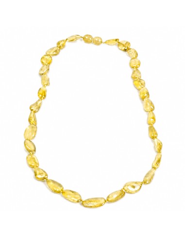 Collana Ambra Adulto - lemon