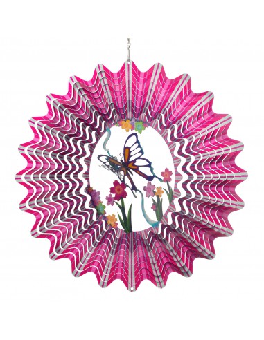 Farfalla 3D Rosa - Wind Spinner