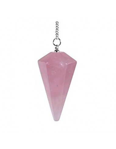 Pendulum Rose Quartz facet cut...