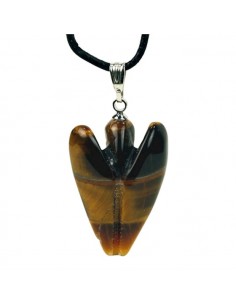 Ciondolo Angelo in Occhio di Tigre 2