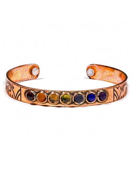 Braccialetto Rame Magnetico - 7 Chakra