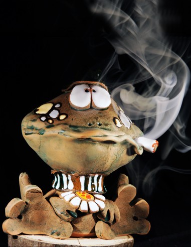 Frog 2 - incense burner