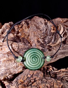 Hourly spiral - Tagua Bracelet