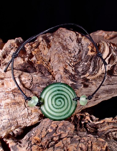 Spirale oraria - Bracciale in Avorio Vegetale