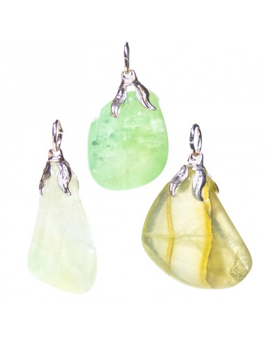 Gemstone pendant green calcite