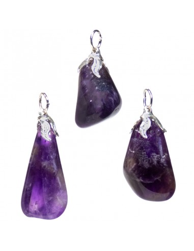 Gemstone pendant amethyst dark