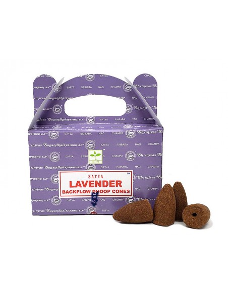 Lavanda - Coni d'incenso Backflow Satya