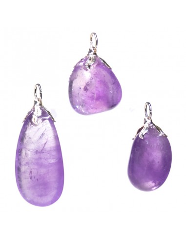 Ciondolo Pendolo In Cristallo Naturale – Ametista, Quarzo Rosa, Occhio Di Tigre, Opalite – Punte Multi Sfaccettate