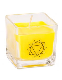 Candela profumata cera di colza ecologica - 3° Chakra Manipura
