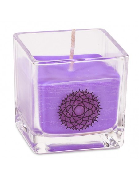 Candela profumata cera di colza ecologica - 7° Chakra Sahasrara