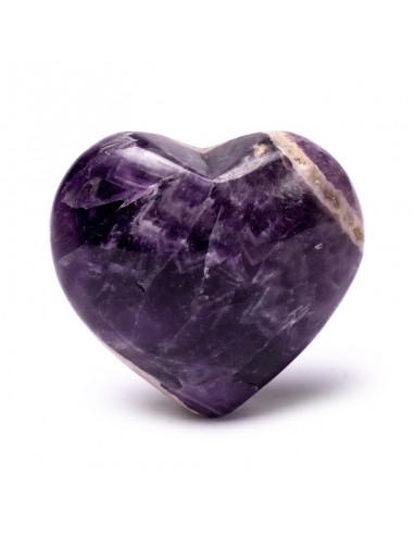 Amethyst heart worry stone