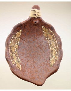 Brucia incensi Foglia in terracotta 2