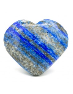 Lapis lazuli heart worry stone