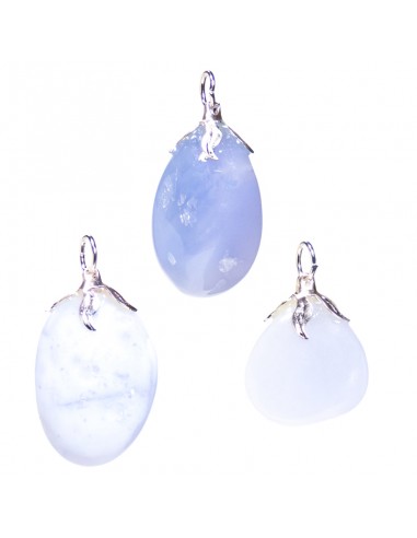 Chalcedony gemstone pendant