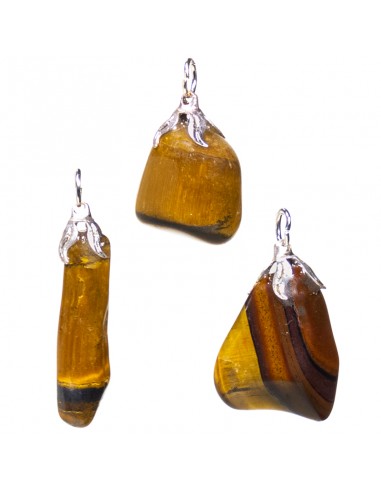 Tiger eye gemstone pendant