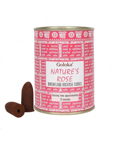 Nature's Rose - backflow incense cones