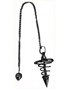Spiral pendulum in black metal