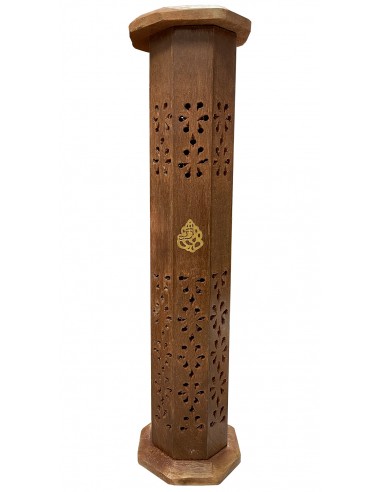 Octagonal Tower Incense Burner - Ganesh