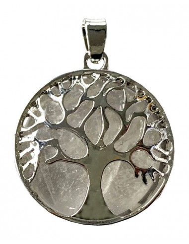 Pendant rock crystal and tree of life