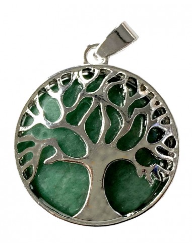 Pendant aventurine and tree of life