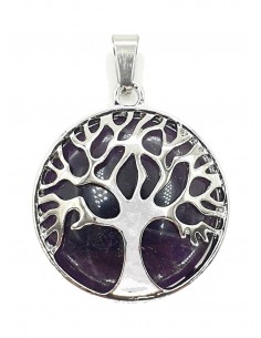 Pendant Amethyst and tree...