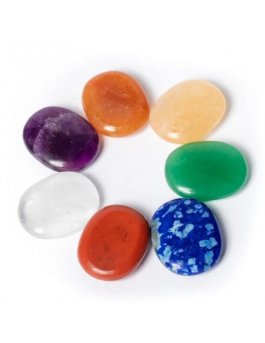 7 chakra mini worry stones