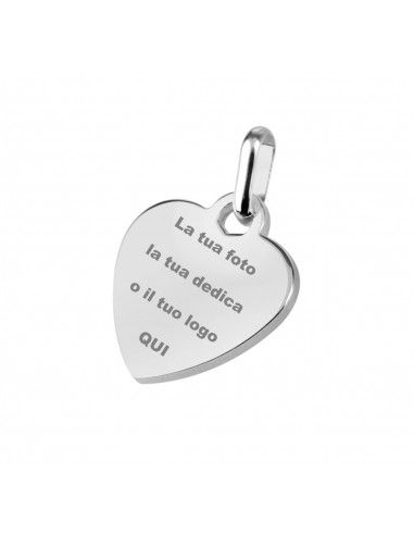 Steel pendant with dedication or...