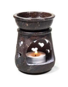 Oil burner Heart soapstone 2