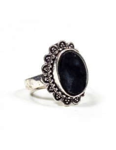 Ring with black tourmaline