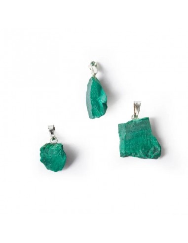 Ciondolo in Malachite grezza