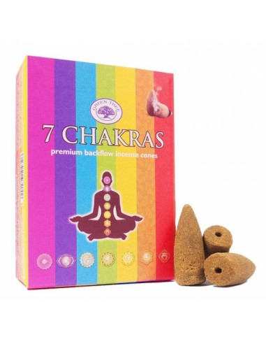 7 Chakras - backflow incense cones