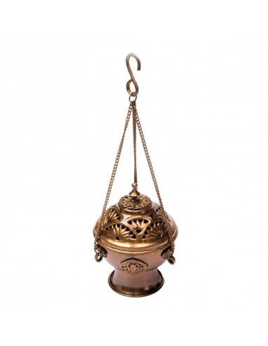 Incense burner hanging model brass...