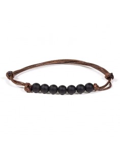 Bracelet Black obsidian