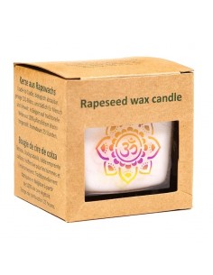 Rapeseed wax scented candle Om 2