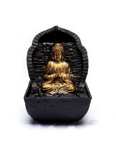Praying buddha water fountain