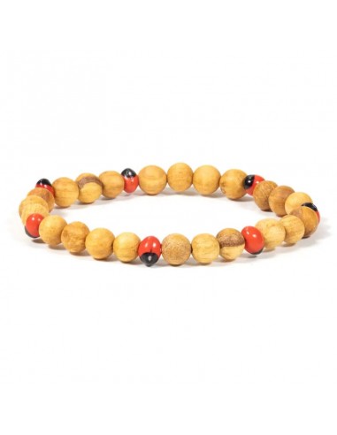 Bracelet Palo Santo with seeds Huayruro