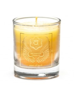 Scented votive candle...