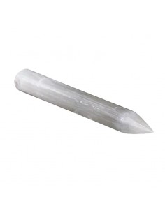 Massage wand selenite pointed