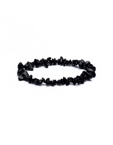 Bracelet black tourmaline chips