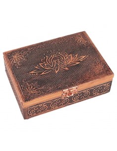 Tarot box Lotus copper color