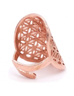 Ring flower of life brass... 2