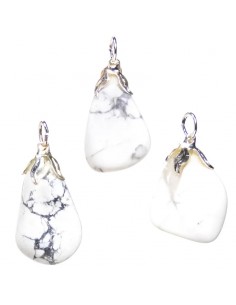Howlite gemstone pendant